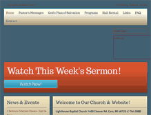 Tablet Screenshot of carolighthousebaptist.org